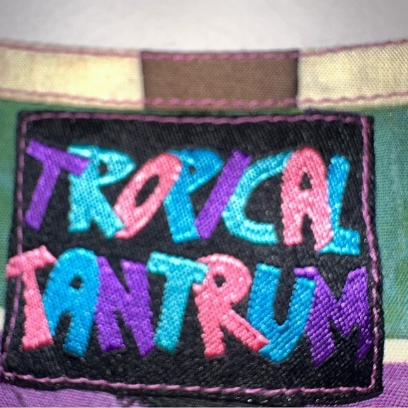 VTG Hawaiian Dress Womens S Drop Waist Batik - Picture 3 of 9